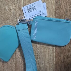 Dual Lululemon athletica Aqua Wristlet Set